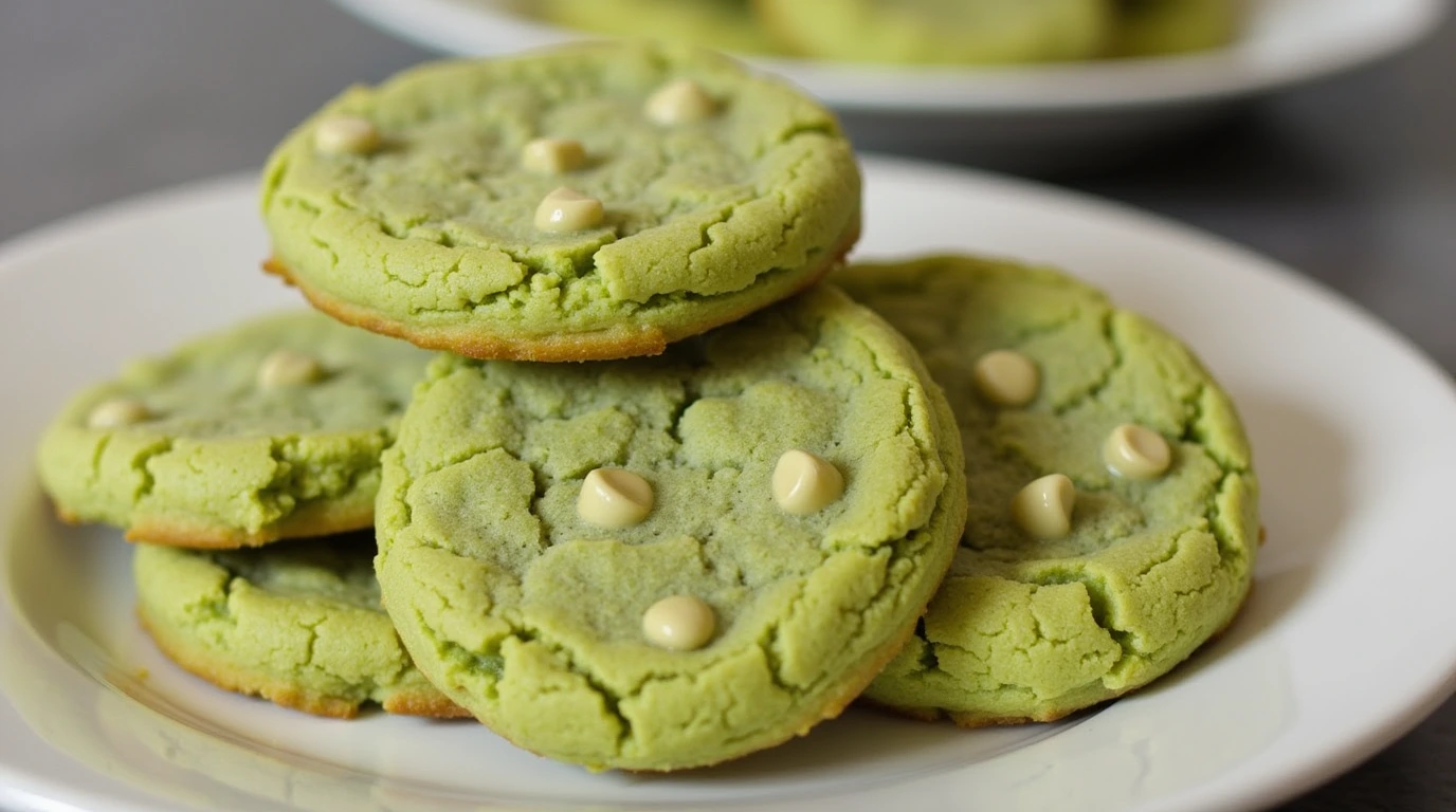 Matcha White Chocolate Cookies